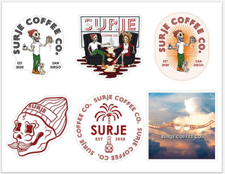 Surje Coffee Sticker Sheet